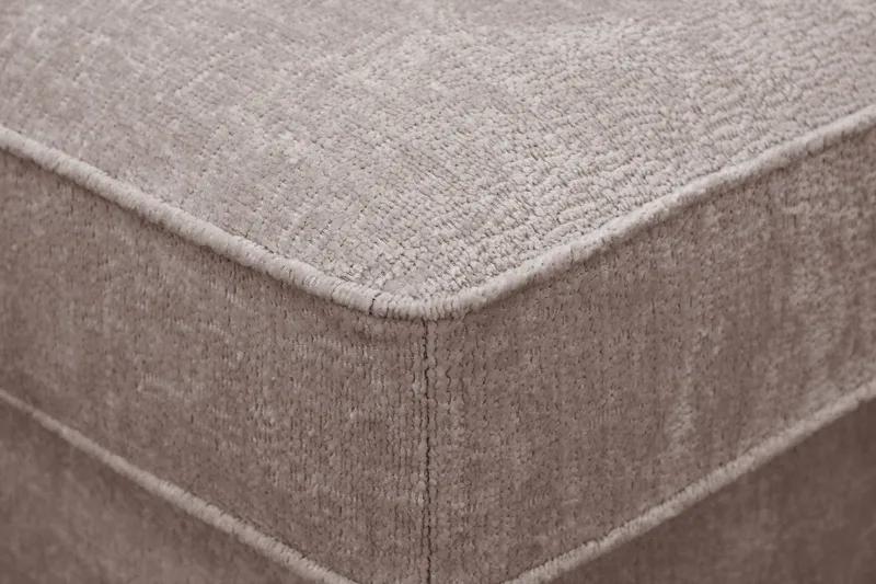 Rossita Fotskammel i chenille - Grå/Brun - Møbler - Stoler & lenestoler - Krakk - Fotskammel