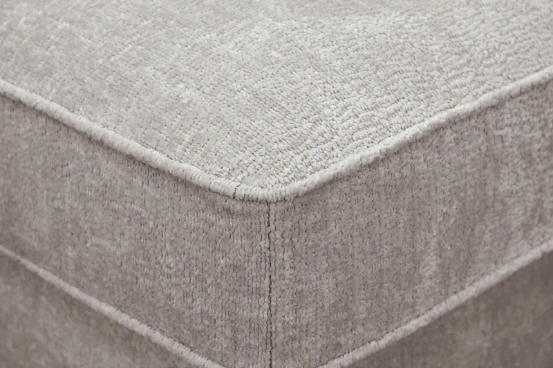 Rossita Fotskammel i chenille - Grå/Brun - Møbler - Stoler & lenestoler - Krakk - Fotskammel