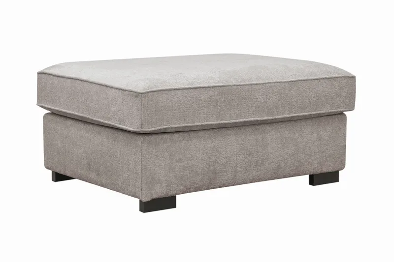 Rossita Fotskammel i chenille - Grå/Brun - Møbler - Stoler & lenestoler - Krakk - Fotskammel