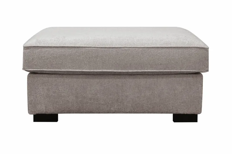 Rossita Fotskammel i chenille - Grå/Brun - Møbler - Stoler & lenestoler - Krakk - Fotskammel