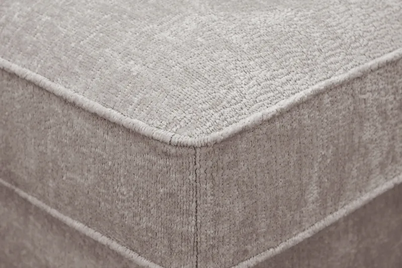 Rossita Fotskammel i chenille - Grå/Brun - Møbler - Stoler & lenestoler - Krakk - Fotskammel