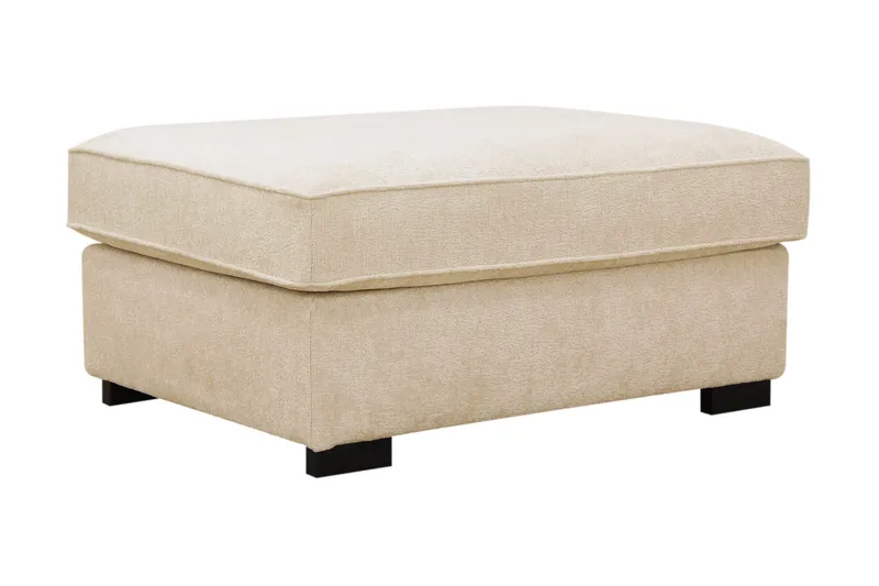 Rossita Fotskammel i chenille - Trenza 06, Beige Chenille - Møbler - Stoler & lenestoler - Krakk - Fotskammel