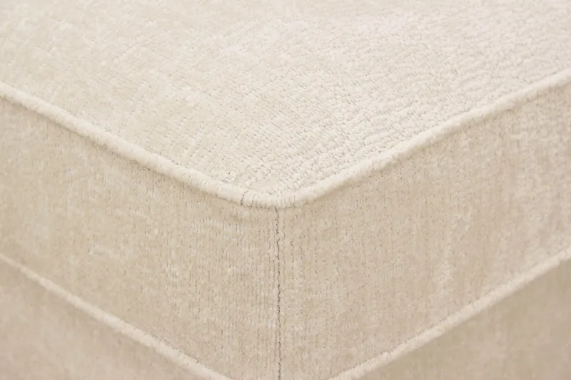 Rossita Fotskammel i chenille - Trenza 06, Beige Chenille - Møbler - Stoler & lenestoler - Krakk - Fotskammel