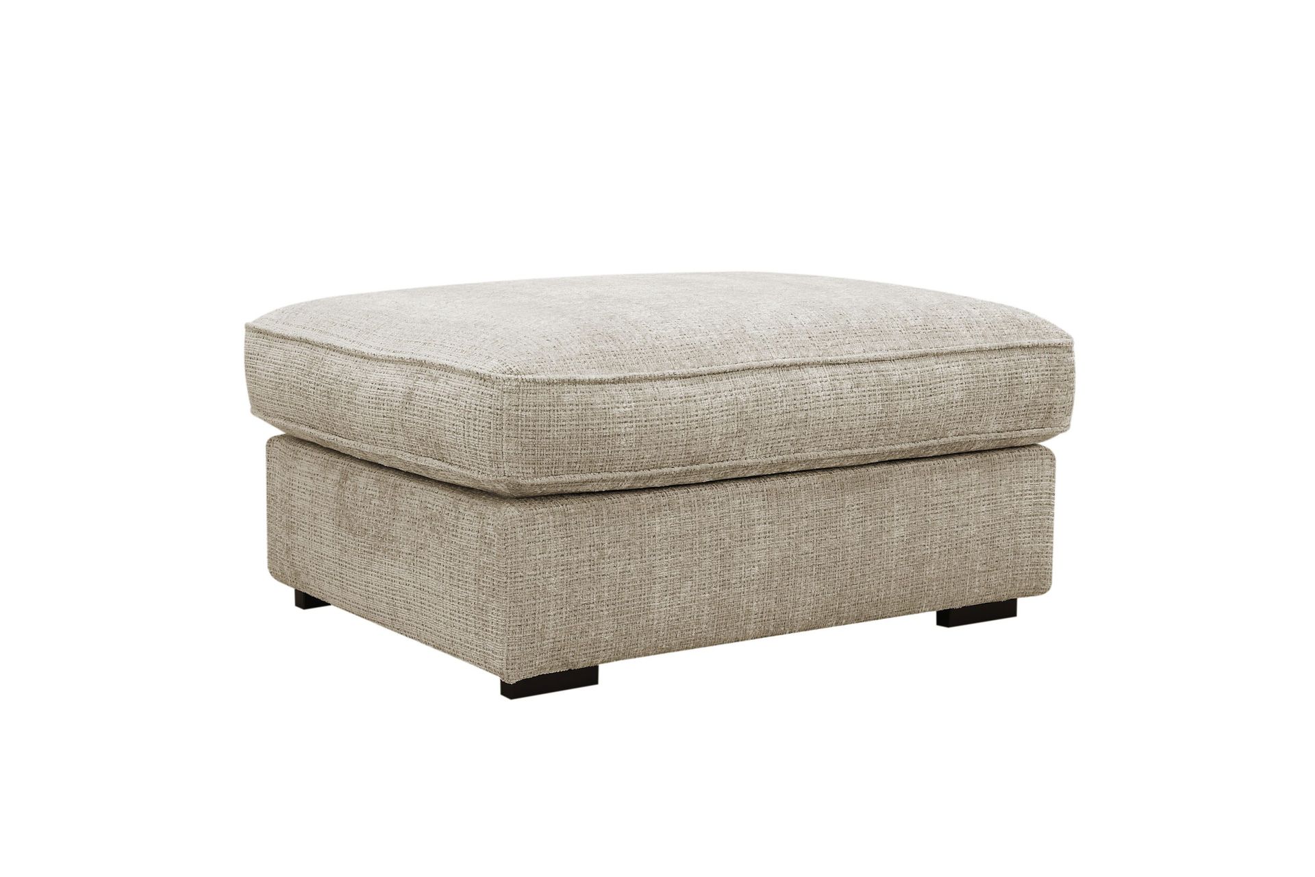 Rossita lyx Fotskammel - Beige Chenille