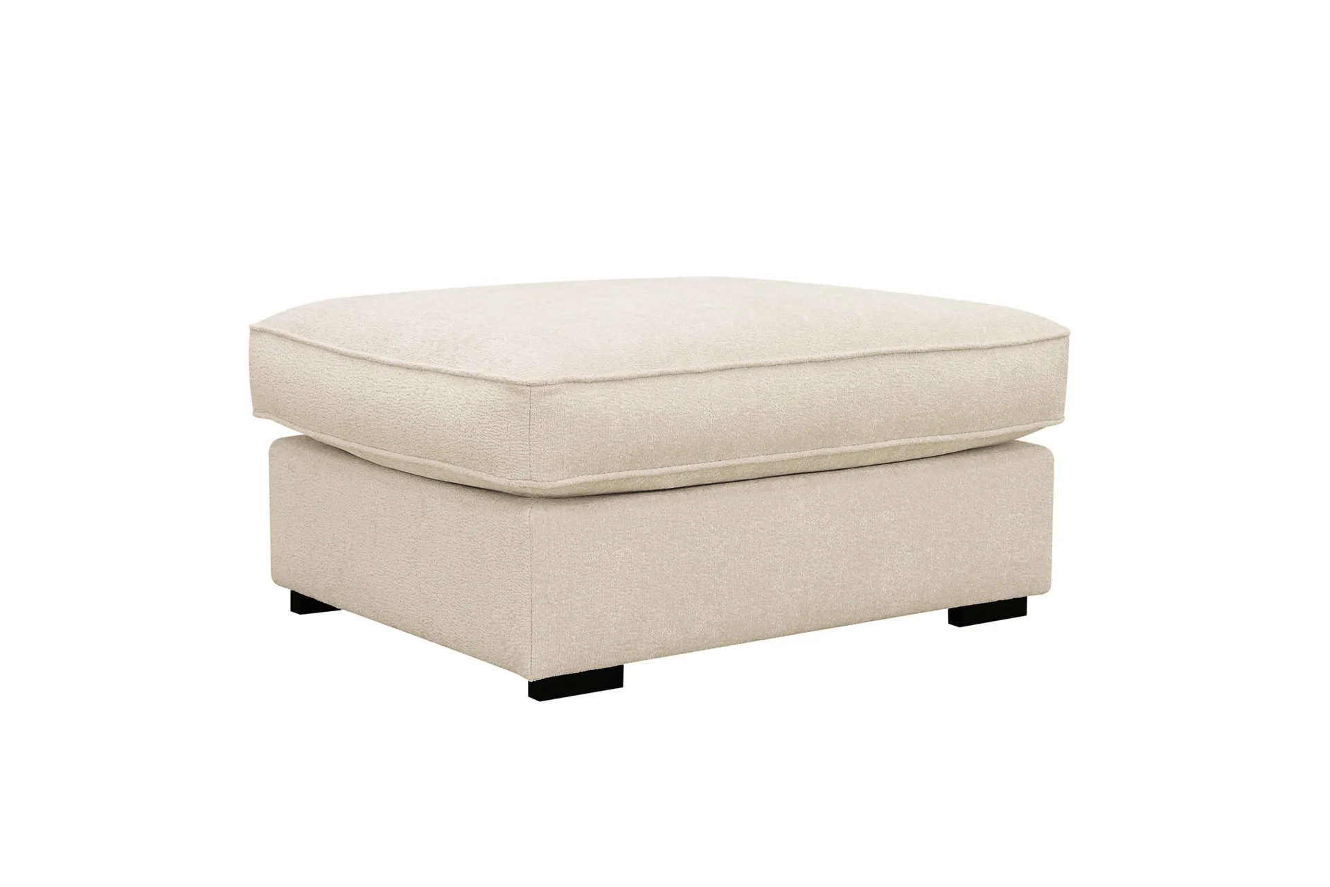 Rossita lyx Fotskammel - Beige Chenille