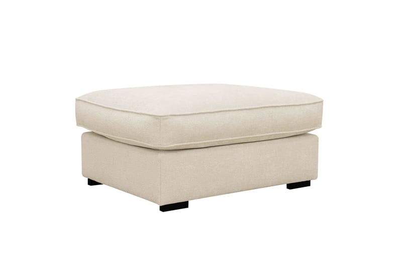 Rossita lyx Fotskammel, Beige Chenille