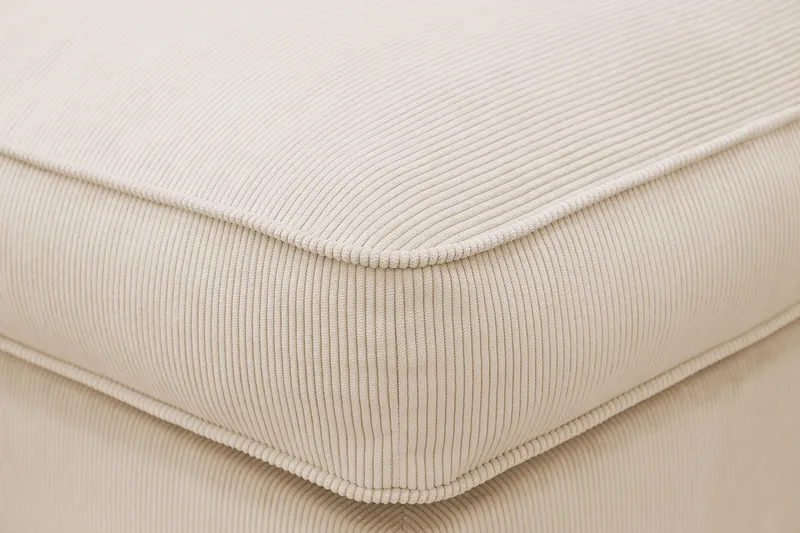 Rossita lyx Fotskammel - Beige Kordfløyel - Møbler - Stoler & lenestoler - Krakk - Fotskammel