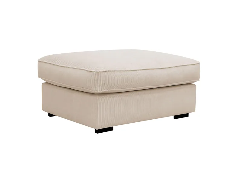 Rossita lyx Fotskammel - Beige Kordfløyel - Møbler - Stoler & lenestoler - Krakk - Fotskammel