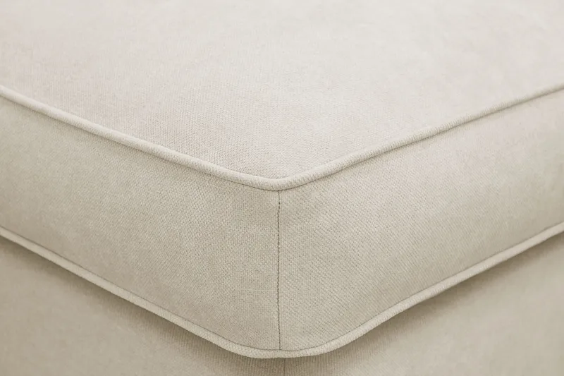 Rossita lyx Fotskammel - Beige Stoff - Møbler - Stoler & lenestoler - Krakk - Fotskammel