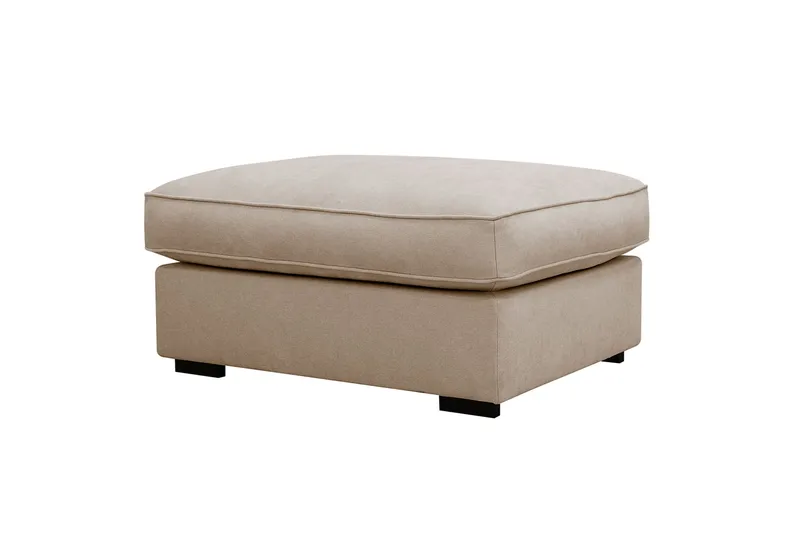 Rossita lyx Fotskammel - Beige Stoff - Møbler - Stoler & lenestoler - Krakk - Fotskammel