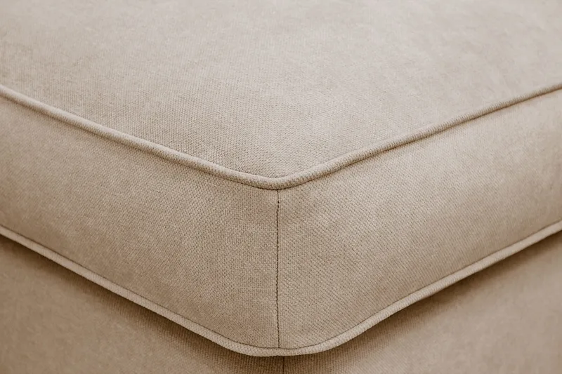 Rossita lyx Fotskammel - Beige Stoff - Møbler - Stoler & lenestoler - Krakk - Fotskammel