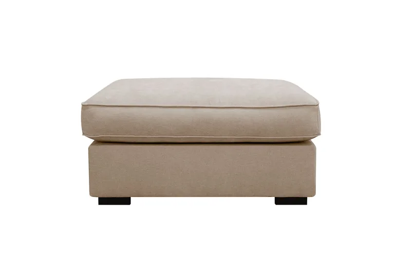 Rossita lyx Fotskammel - Beige Stoff - Møbler - Stoler & lenestoler - Krakk - Fotskammel