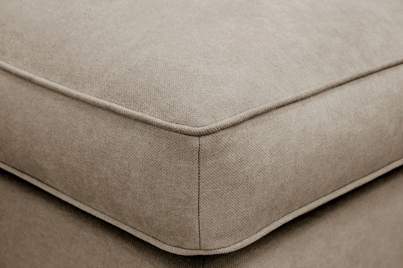 Rossita lyx Fotskammel - Brun Stoff - Møbler - Stoler & lenestoler - Krakk - Fotskammel