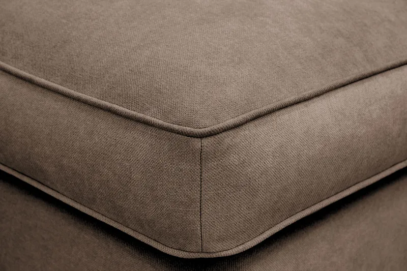 Rossita lyx Fotskammel - Brun Stoff - Møbler - Stoler & lenestoler - Krakk - Fotskammel