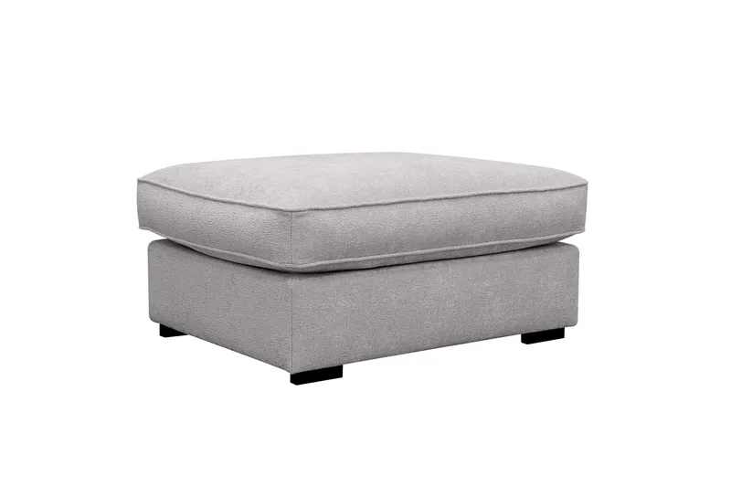 Rossita lyx Fotskammel, Grå Chenille