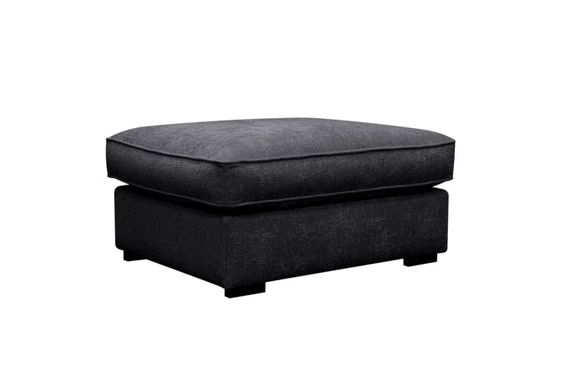 Rossita lyx Fotskammel, Svart Chenille