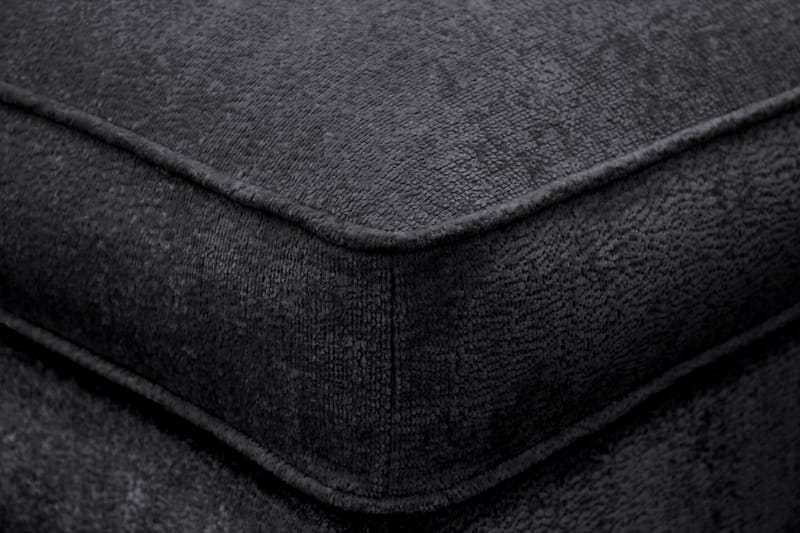 Rossita lyx Fotskammel - Svart Chenille - Møbler - Stoler & lenestoler - Krakk - Fotskammel