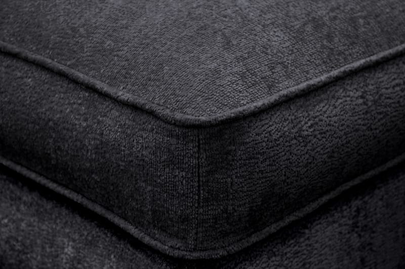 Rossita lyx Fotskammel - Svart Chenille - Møbler - Stoler & lenestoler - Krakk - Fotskammel