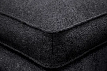 Rossita lyx Fotskammel - Trenza 01, Svart Chenille - Møbler - Stoler & lenestoler - Krakk - Fotskammel