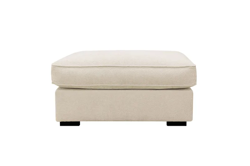 Rossita lyx Fotskammel - Trenza 06, Beige Chenille - Møbler - Stoler & lenestoler - Krakk - Fotskammel