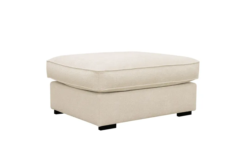 Rossita lyx Fotskammel - Trenza 06, Beige Chenille - Møbler - Stoler & lenestoler - Krakk - Fotskammel