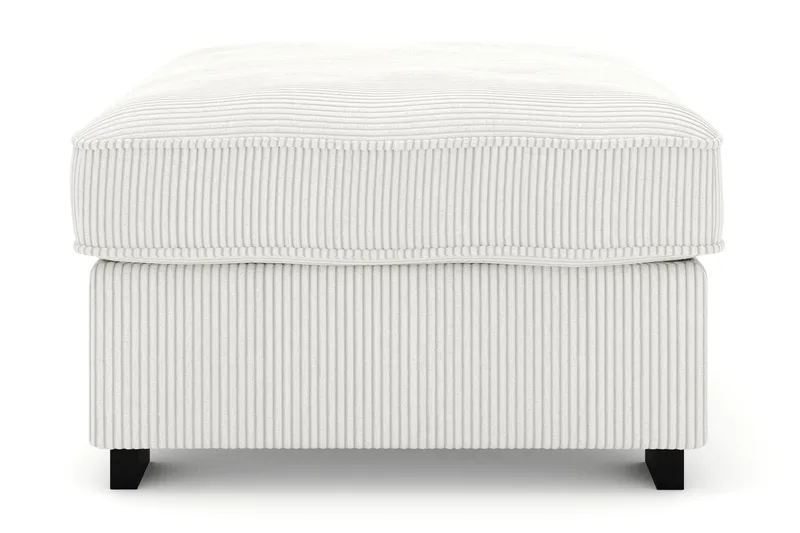 Rossita Puf i Kordfløyel - Offwhite - Møbler - Stoler & lenestoler - Krakk - Fotskammel