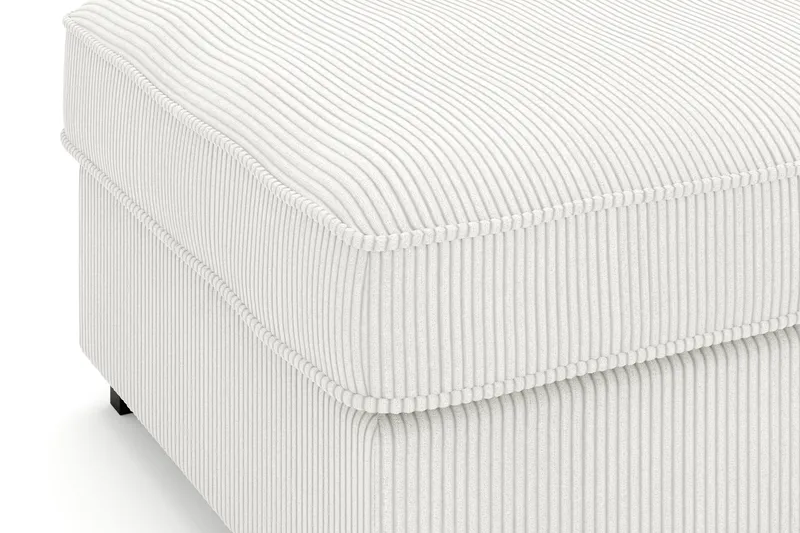 Rossita Puf i Kordfløyel - Offwhite - Møbler - Stoler & lenestoler - Krakk - Fotskammel