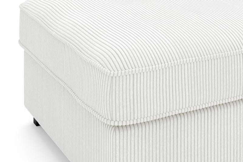 Rossita Puf i Kordfløyel - Offwhite - Møbler - Stoler & lenestoler - Krakk - Fotskammel