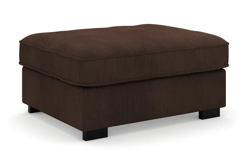 Rossita Puf i Kordfløyel - Brun - Møbler - Stoler & lenestoler - Krakk - Fotskammel