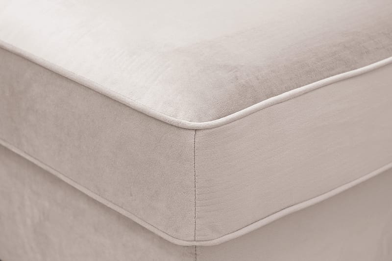 Rossita Puf i Fløyel - Beige - Møbler - Stoler & lenestoler - Krakk - Fotskammel