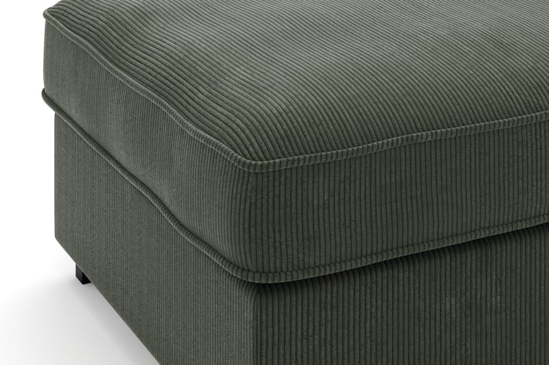 Rossita Puf i Kordfløyel - Mørkegrønn - Møbler - Stoler & lenestoler - Krakk - Fotskammel