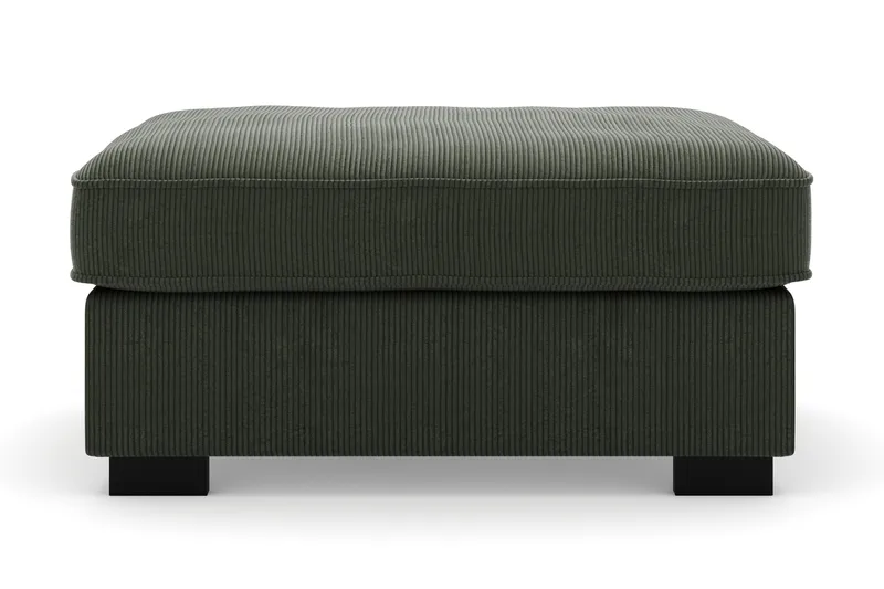 Rossita Puf i Kordfløyel - Mørkegrønn - Møbler - Stoler & lenestoler - Krakk - Fotskammel
