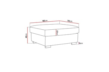 Rossita Puf i Fløyel