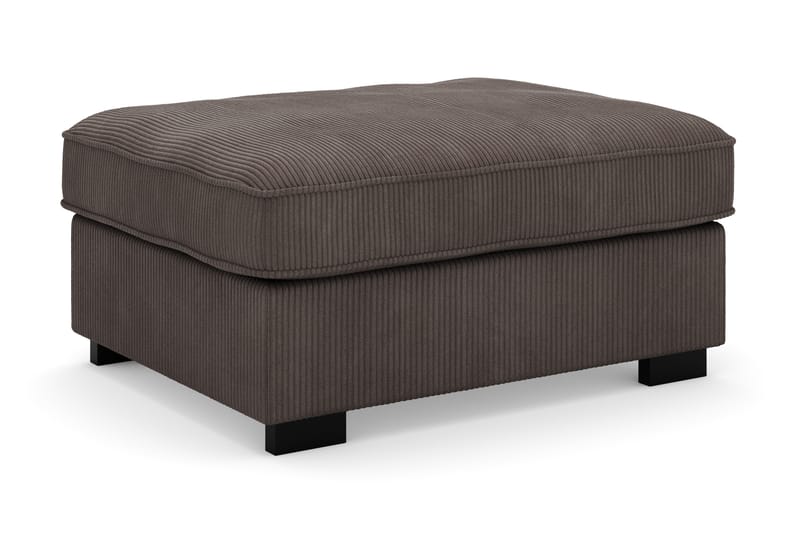 Rossita Puf i Kordfløyel - Mørkegrå - Møbler - Stoler & lenestoler - Krakk - Fotskammel