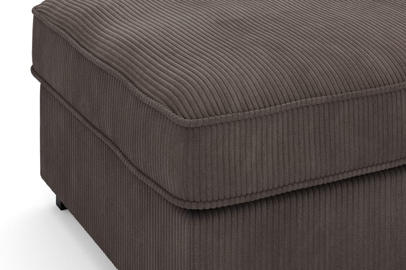 Rossita Puf i Kordfløyel - Mørkegrå - Møbler - Stoler & lenestoler - Krakk - Fotskammel