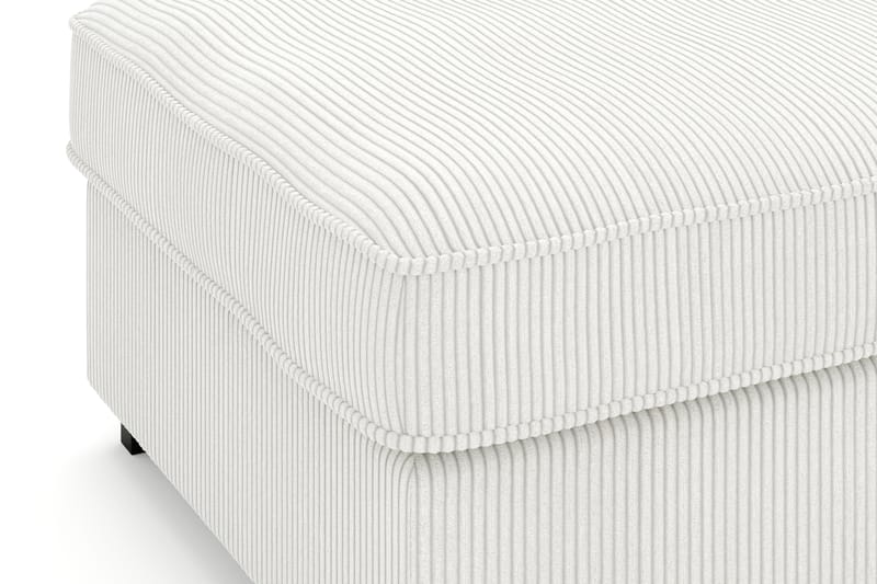 Rossita Puf i Kordfløyel - Offwhite - Møbler - Stoler & lenestoler - Krakk - Fotskammel