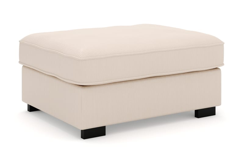 Rossita Puf i Kordfløyel - Beige - Møbler - Stoler & lenestoler - Krakk - Fotskammel