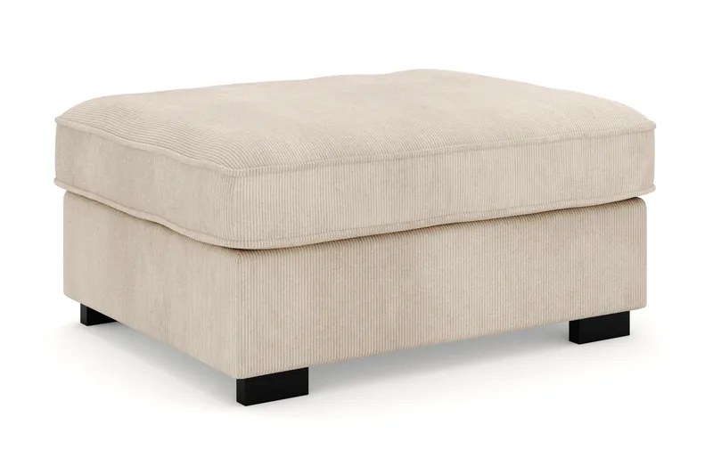 Rossita Puf i Kordfløyel - Greige - Møbler - Stoler & lenestoler - Krakk - Fotskammel