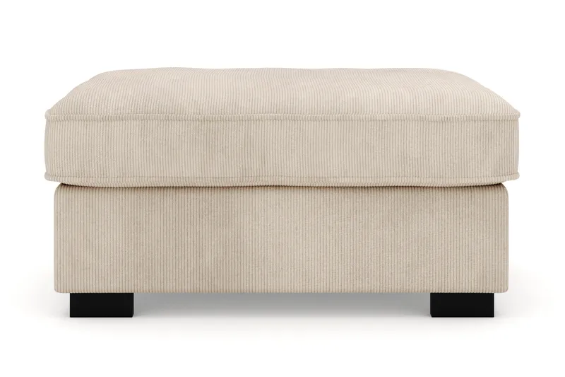 Rossita Puf i Kordfløyel - Greige - Møbler - Stoler & lenestoler - Krakk - Fotskammel