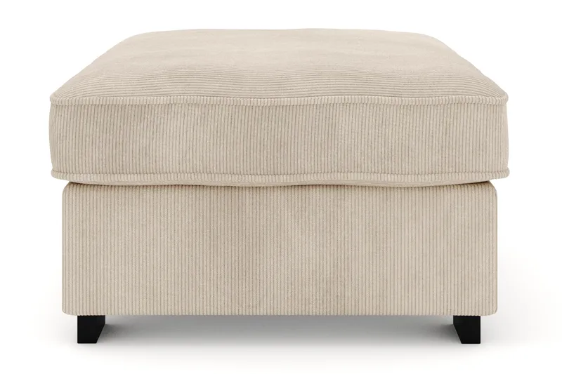 Rossita Puf i Kordfløyel - Greige - Møbler - Stoler & lenestoler - Krakk - Fotskammel