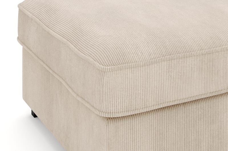 Rossita Puf i Kordfløyel - Greige - Møbler - Stoler & lenestoler - Krakk - Fotskammel