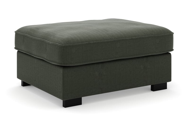 Rossita Puf i Kordfløyel - Mørkegrønn - Møbler - Stoler & lenestoler - Krakk - Fotskammel