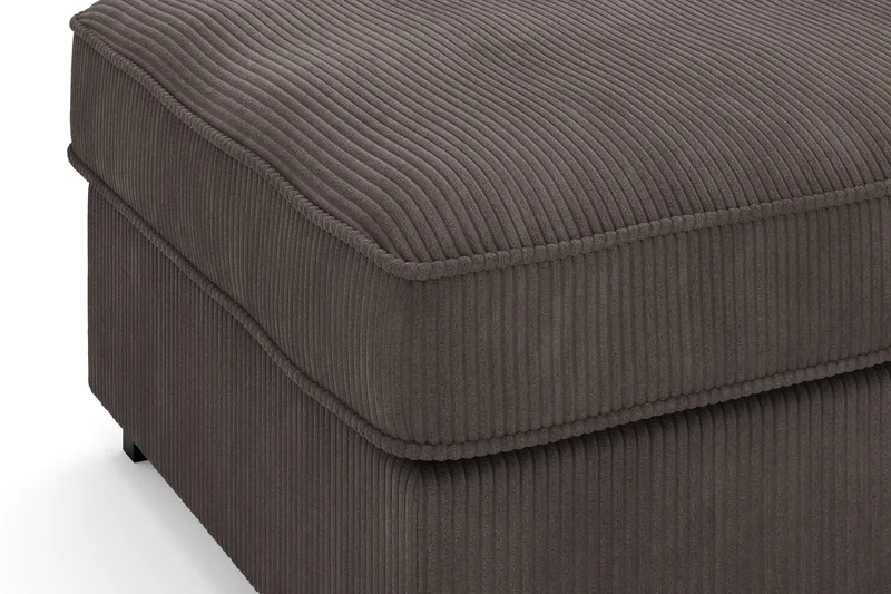 Rossita Puf i Kordfløyel - Mørkegrå - Møbler - Stoler & lenestoler - Krakk - Fotskammel