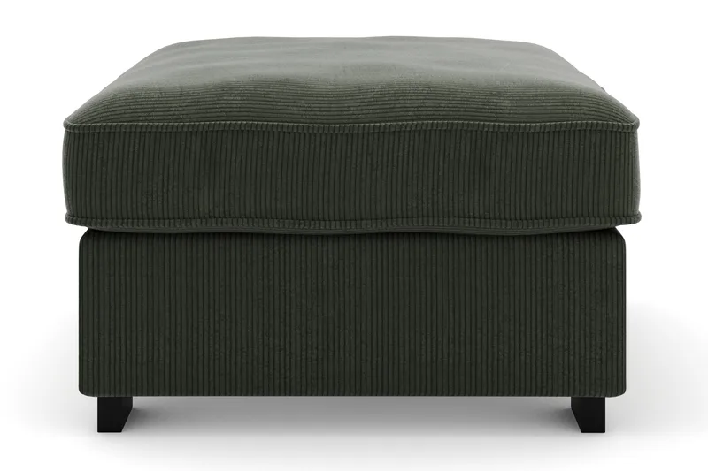 Rossita Puf i Kordfløyel - Mørkegrønn - Møbler - Stoler & lenestoler - Krakk - Fotskammel