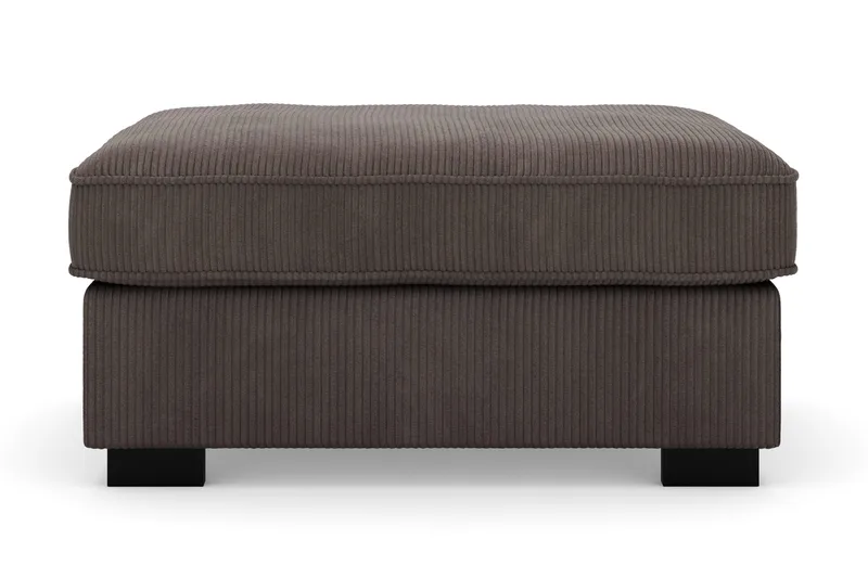 Rossita Puf i Kordfløyel - Mørkegrå - Møbler - Stoler & lenestoler - Krakk - Fotskammel