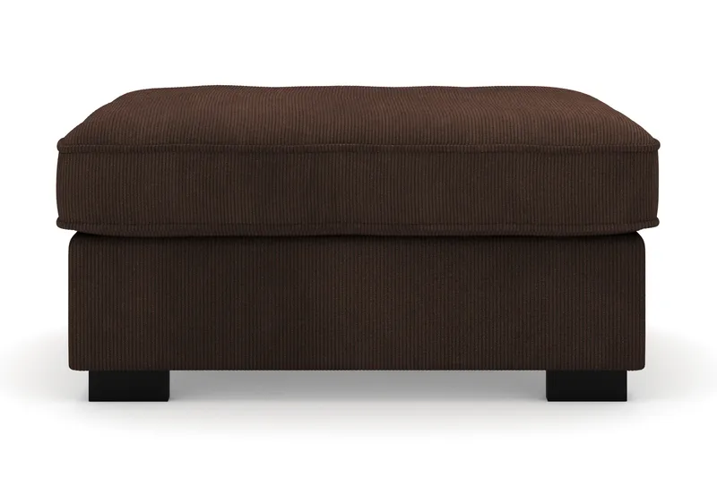 Rossita Puf i Kordfløyel - Brun - Møbler - Stoler & lenestoler - Krakk - Fotskammel