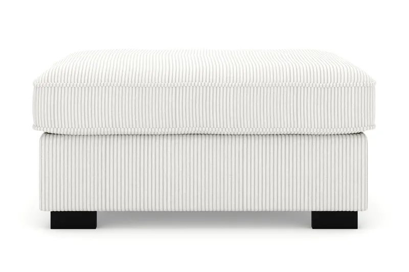 Rossita Puf i Kordfløyel - Offwhite - Møbler - Stoler & lenestoler - Krakk - Fotskammel