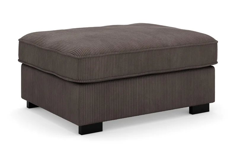 Rossita Puf i Kordfløyel - Mørkegrå - Møbler - Stoler & lenestoler - Krakk - Fotskammel