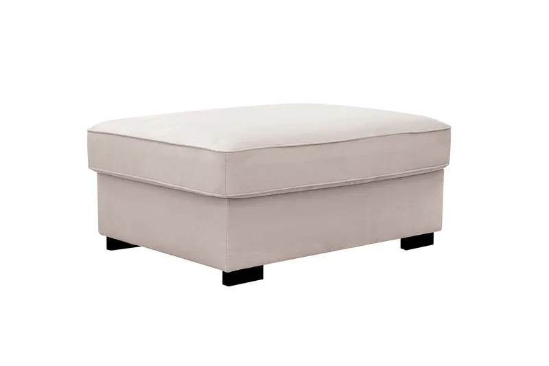 Rossita Puf i Fløyel, Beige