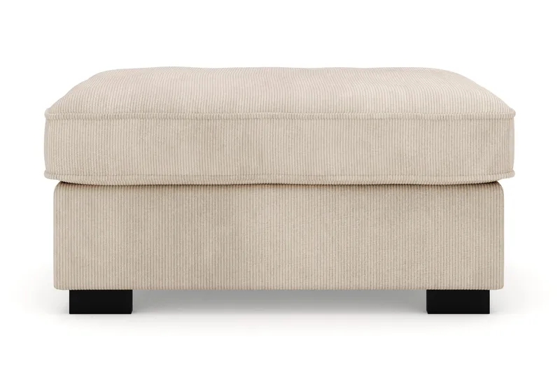 Rossita Puf i Kordfløyel - Greige - Møbler - Stoler & lenestoler - Krakk - Fotskammel